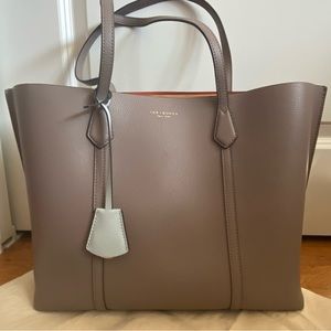 NWB Tory Burch “Perry” triple compartment tote.